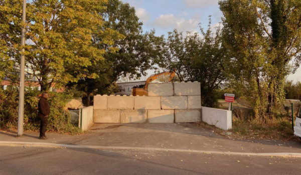 Photo n°1 de la construction d'une barriere de sécurité à Nantes